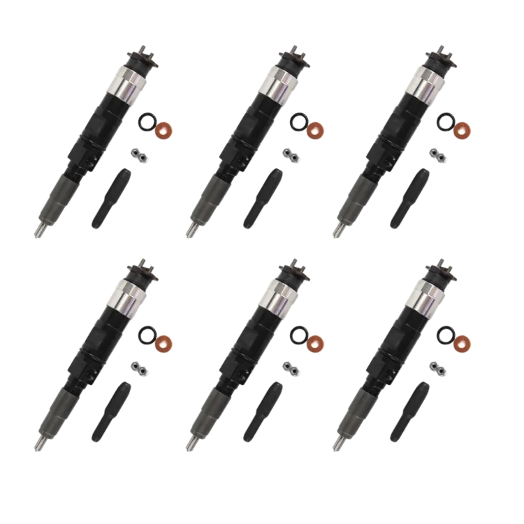 Tamerx Fuel Injector for John Deere 4.5L, 6.8L engines, OEM RE546781 (Set of 6), high-quality performance.